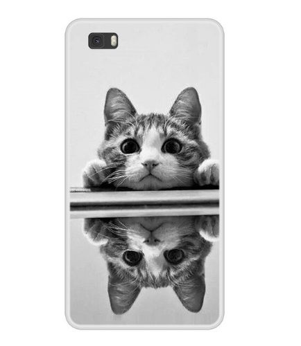 Husa Telefon Huawei P8 Lite – Pisica la oglinda