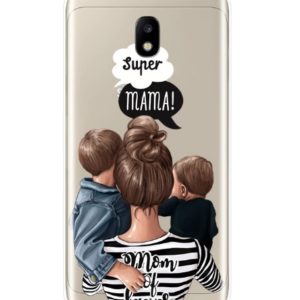 Husa Telefon Samsung Galaxy A8 2018 - Super Mama! Mama de Baieti