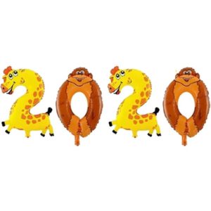Set Baloane Animale 2020 pentru petrecere Revelion, Anul Nou