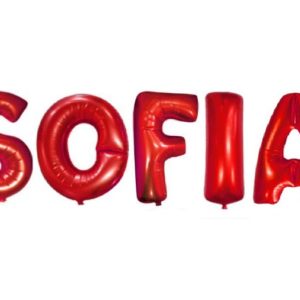 Baloane SOFIA din Litere Rosii