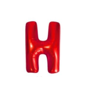 Balon Litera H, 42cm, Rosu, Heliu sau Aer - Baloane Litere