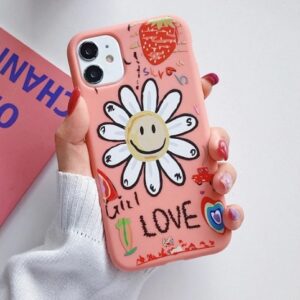 Husa Telefon Huawei P40 Pro Floare Girl Love - Culoare Roz