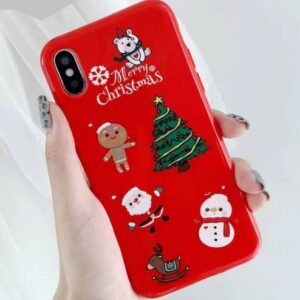 Husa iPhone X / iPhone XS, Personaje de Craciun - Merry Christmas