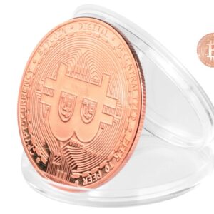 Moneda De Colectie Bitcoin, Rose Gold