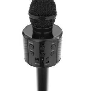 Microfon Wireless Karaoke Cu Bluetooth Si Doua Difuzoare, Negru