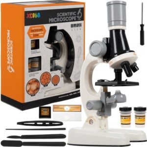 Microscop stiintific pentru copii 1200x, cu accesorii