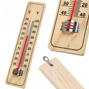 Termometru pentru camera, din lemn