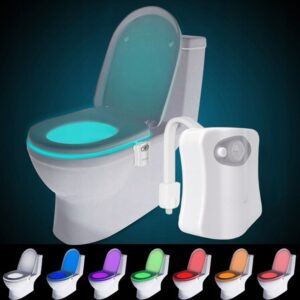 Aparat cu lumini multicolore pentru vasul de toaleta, accesorii WC