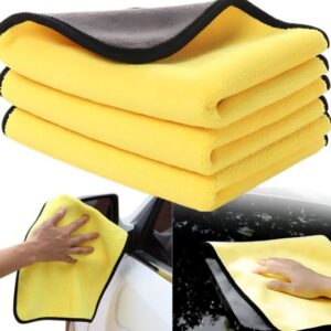 Set 3 lavete auto profesionale din microfibra, 30 x 30 cm