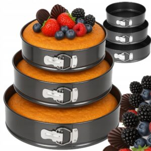 Set 3 forme pentru blat de tort, cheesecake, tarte, prajituri, etc.