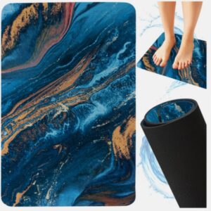 Covoraș de baie absorbant, antiderapant, cu uscare rapidă, 60×40 cm