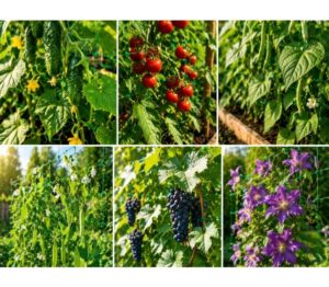 Plasa suport pentru plante cataratoare 2 x 5 m, castraveti, fasole, mazare, etc.