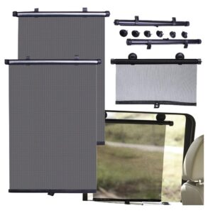 Set 2 parasolare auto laterale tip jaluzele retractabile, protectie UV