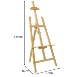 Sevalet reglabil pentru pictura, din lemn - Dimensiuni