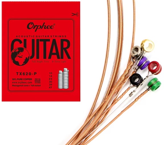 Set Corzi Chitara Acustica, Corzi Chitara Orphee, Corzi Chitara Cupru