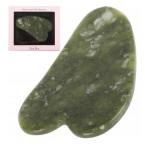 Piatra Gua Sha din Jad verde pentru masaj facial si corporal