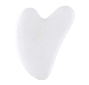 Piatra Gua Sha din Jad alb pentru masaj facial si corporal