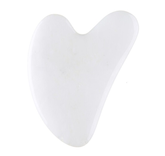 Piatra Gua Sha din Jad alb pentru masaj facial si corporal Piatra Gua Sha din Jad alb pentru masaj facial si corporal