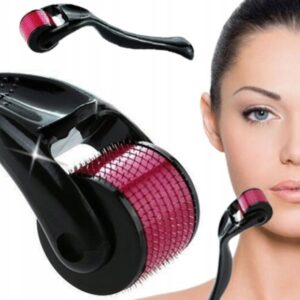 Rola pentru masaj facial derma roller, cu ace
