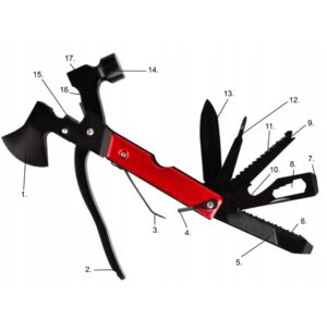 Unealta Multifunctionala Tactica, Topor, Fierastrau, Patent, Ciocan